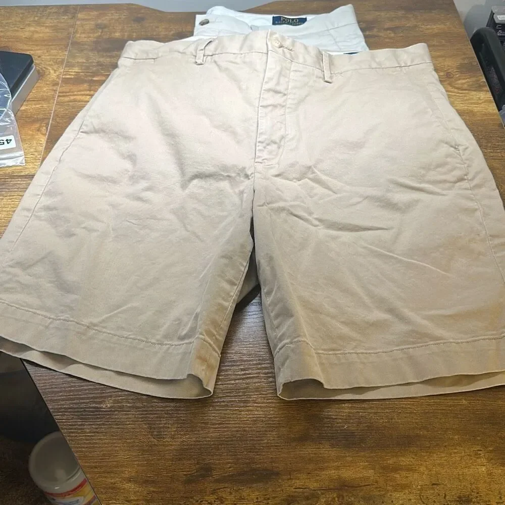 Polo Ralph Lauren Mens Stretch Classic Fit Shorts size‎ 34 Bundle of 2